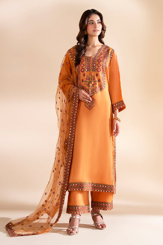 Charizma | Festive Pret | 3-PC Embroidered Silk CMA-6-360 - Formal Dress - available at Maria Faisal in UK and USA.