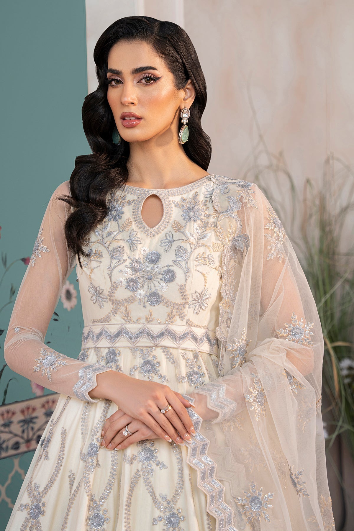 Inara | Aurelia Wedding Collection | Aqua - Ladies Clothes - Maria Faisal