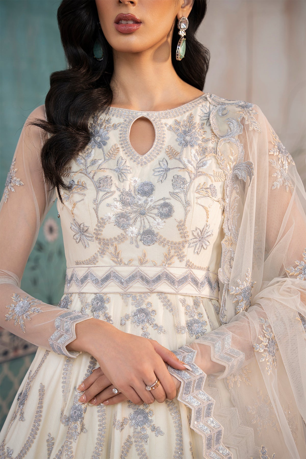 Inara | Aurelia Wedding Collection | Aqua - Ladies Clothes - Maria Faisal
