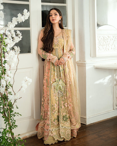 Mushq | Sham Shandaar Festive | Sur Sunehri - Casual Dress - available at Maria Faisal in UK and USA.