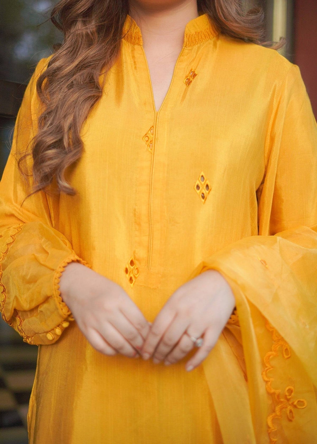 Fozia Khalid | Silk Spire | MARIGOLD by Maria Faisal - Registered Vendor of : Fozia Khalid - type : Ladies Clothes - 100% original wedding dresses