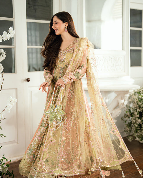 Mushq | Sham Shandaar Festive | Sur Sunehri - Casual Dress - available at Maria Faisal in UK and USA.