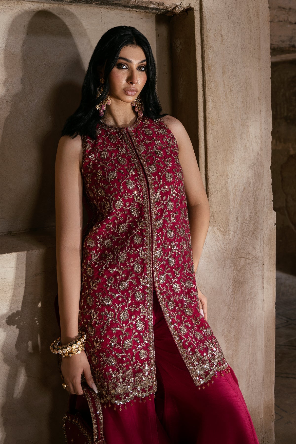 Mina Kashif | Virsa Wedding Formals | Raha - Wedding Dress - available at Maria Faisal in UK and USA.
