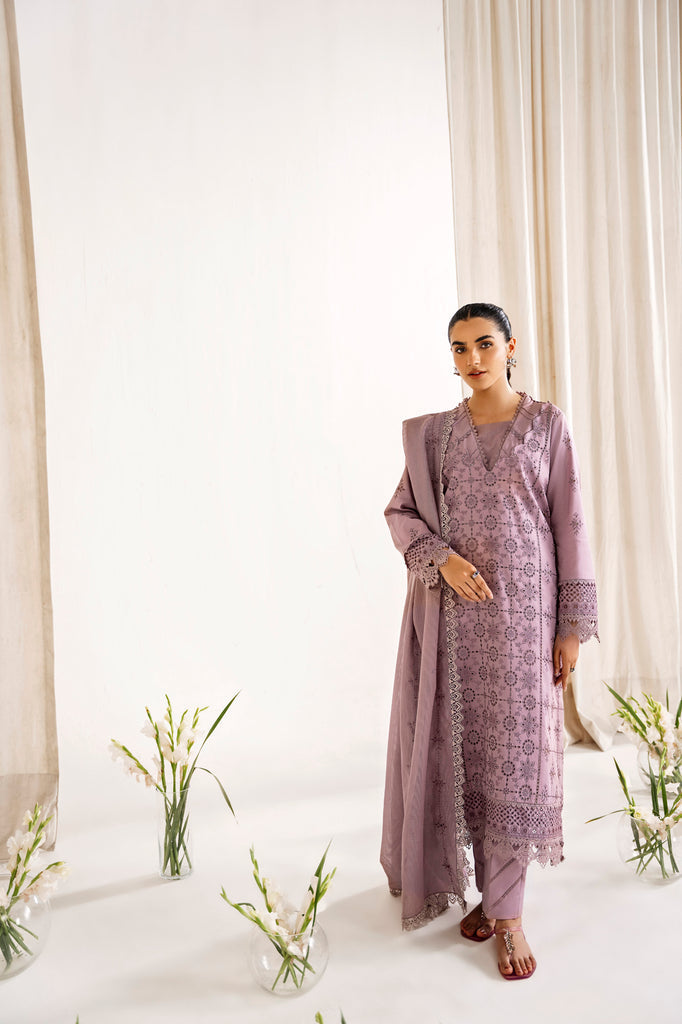 Florent | Festive Lawn 24 | FLF - 3A - Designer Dress with Intricate embroidery and embellishments. Shop elegent wedding dress at Maria Faisal.