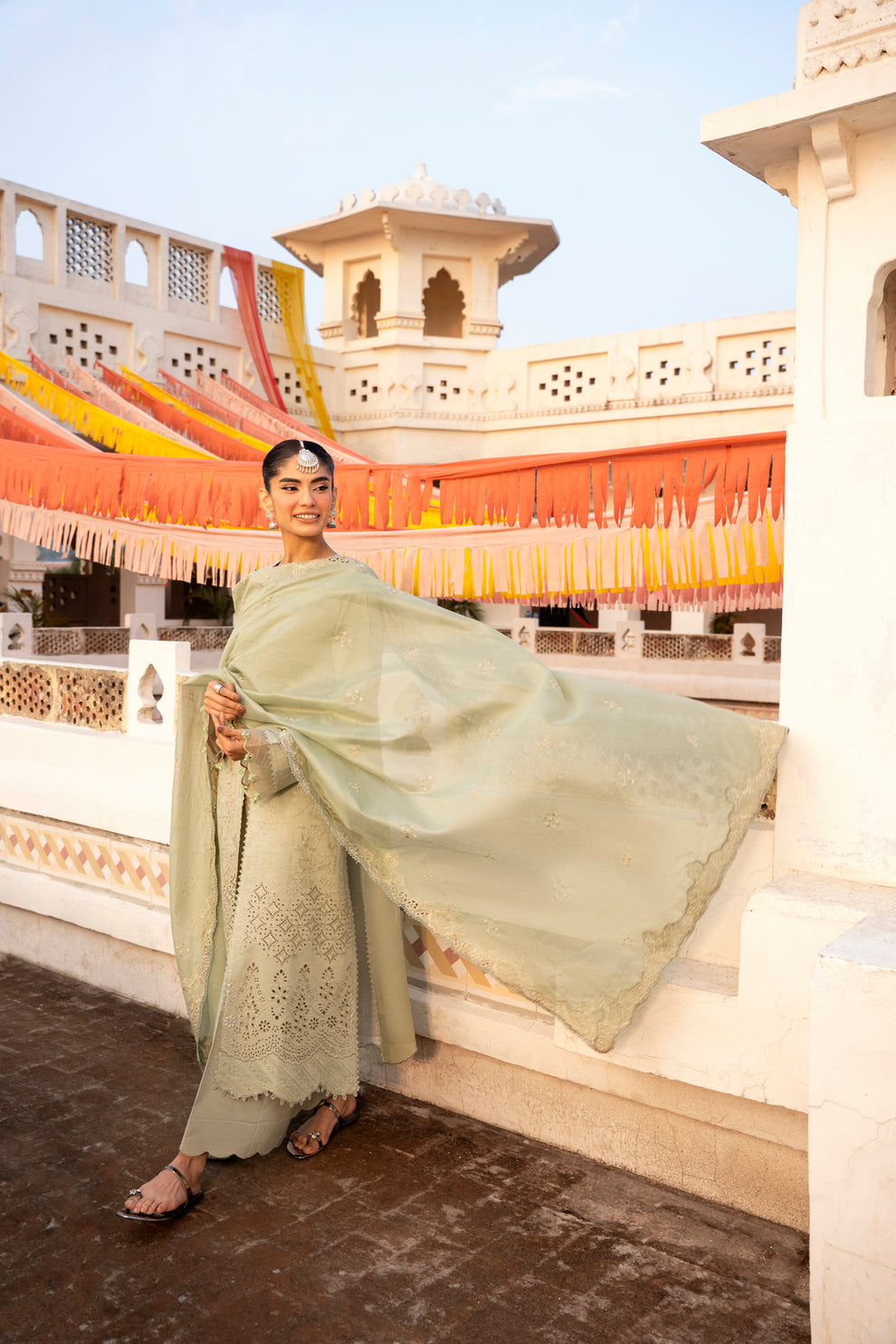 Florent | Basant Chikankari | FBC - 3A - Luxury Dress - available at Maria Faisal in UK and USA.