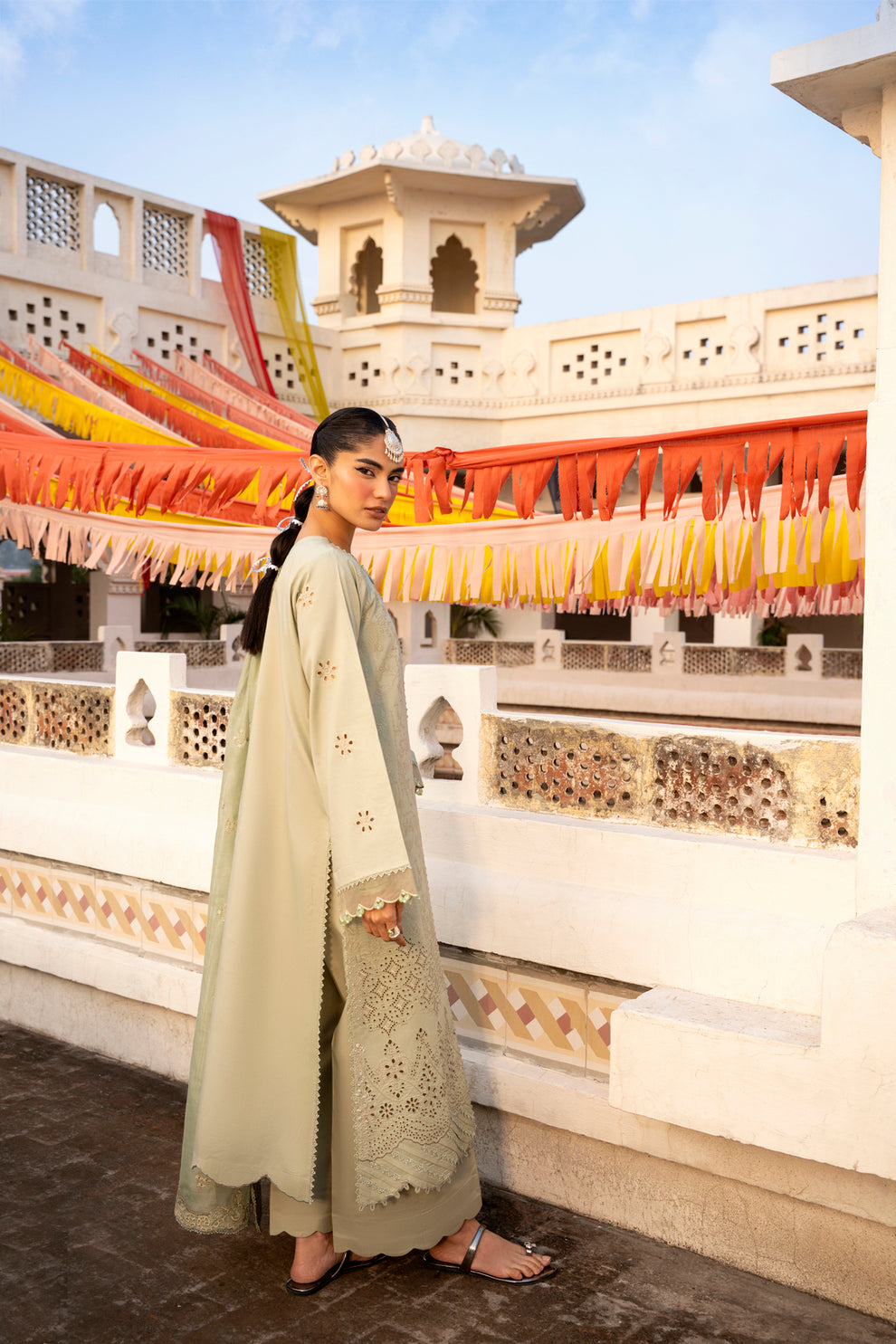 Florent | Basant Chikankari | FBC - 3A - Luxury Dress - available at Maria Faisal in UK and USA.