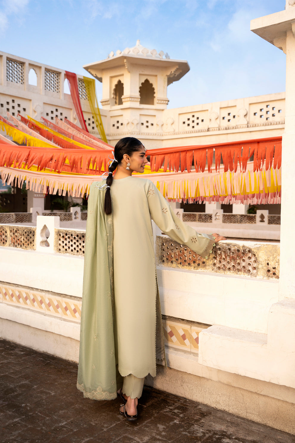 Florent | Basant Chikankari | FBC - 3A - Luxury Dress - available at Maria Faisal in UK and USA.