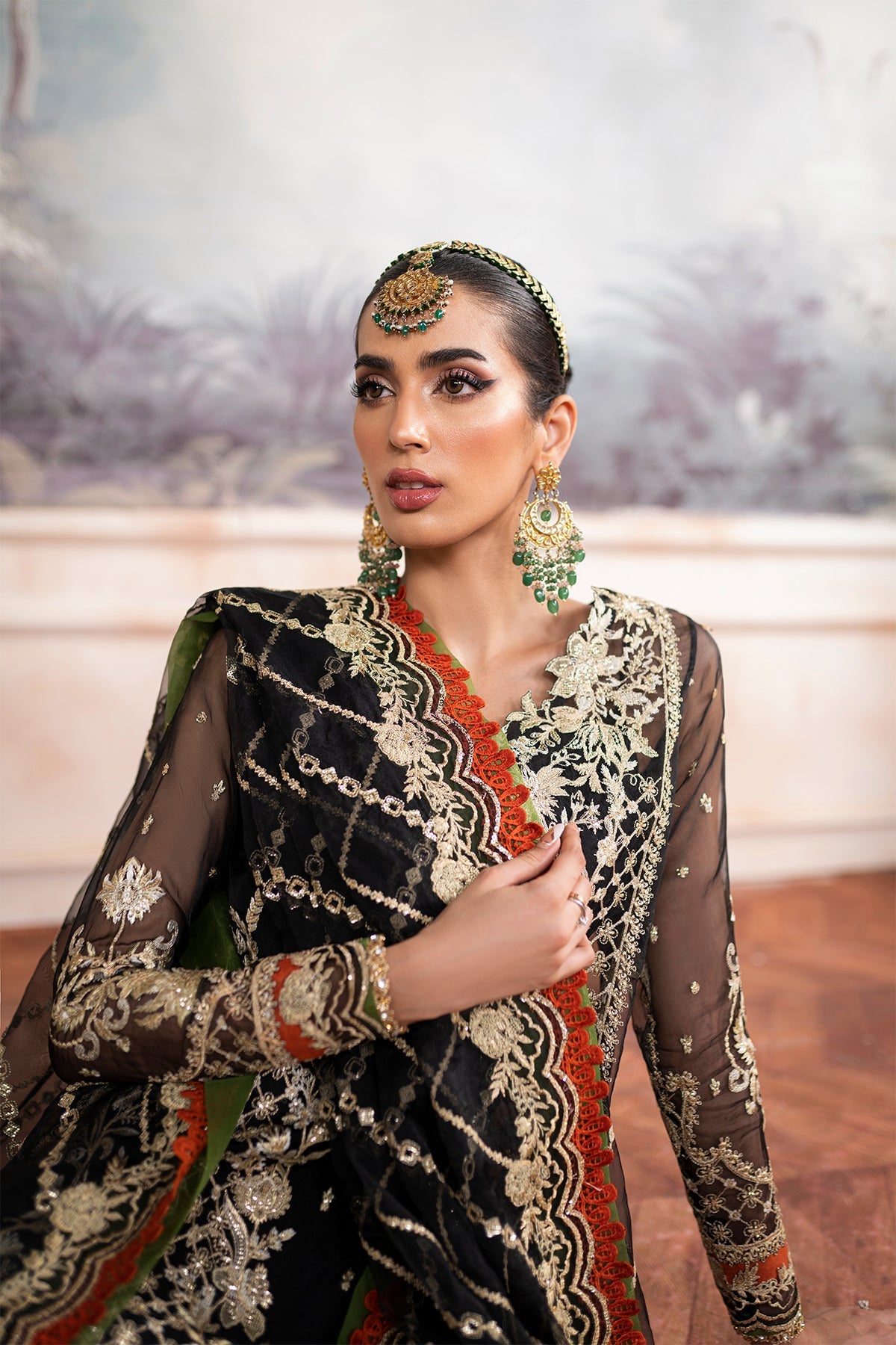 Inara | Aurelia Wedding Collection | Noir - Ladies Clothes - Maria Faisal