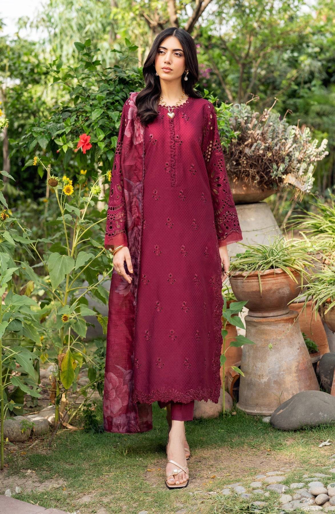 Zarif | Nura Textured Lawn 25 | MORICH by Maria Faisal - Registered Vendor of : Zarif - type : Ladies Clothes - 100% original wedding dresses