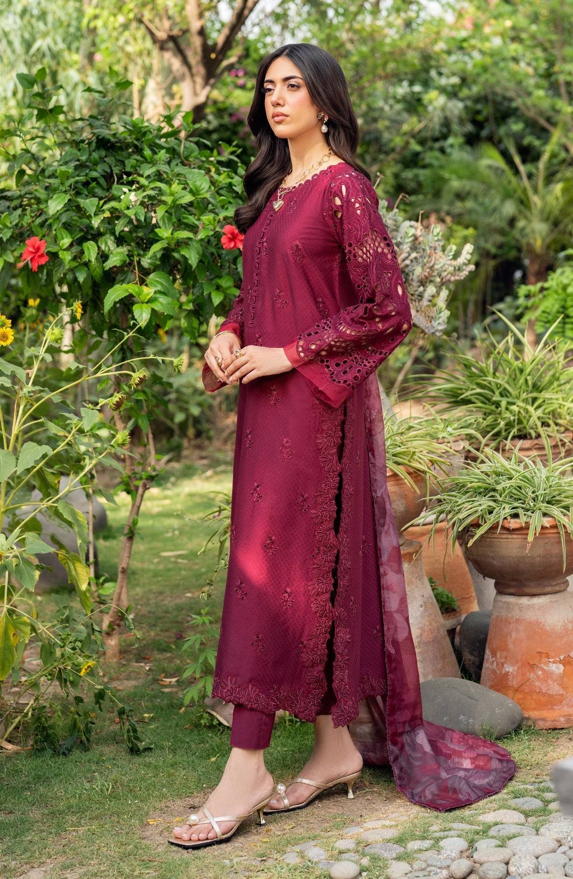 Zarif | Nura Textured Lawn 25 | MORICH by Maria Faisal - Registered Vendor of : Zarif - type : Ladies Clothes - 100% original wedding dresses
