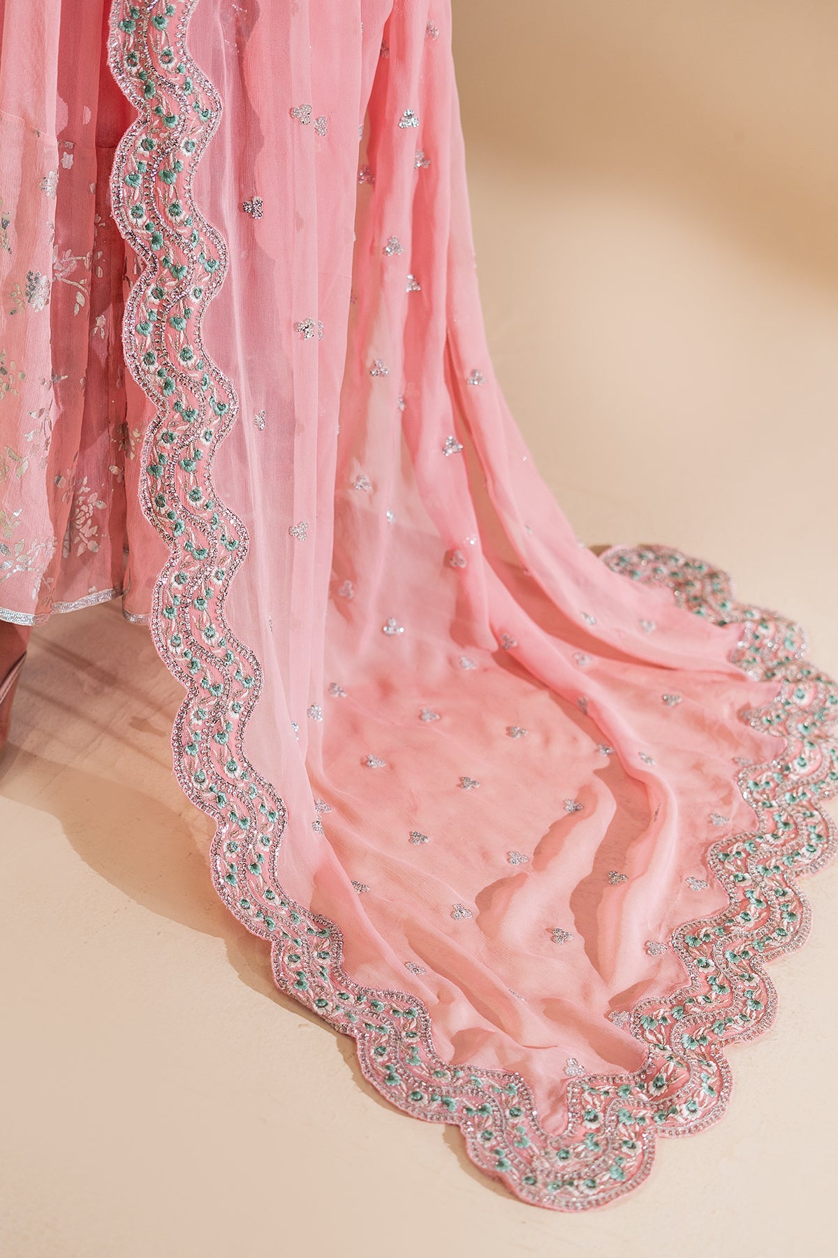 Charizma | Festive Pret | 3-PC Embroidered Chiffon CMA-6-417 - Formal Dress - available at Maria Faisal in UK and USA.