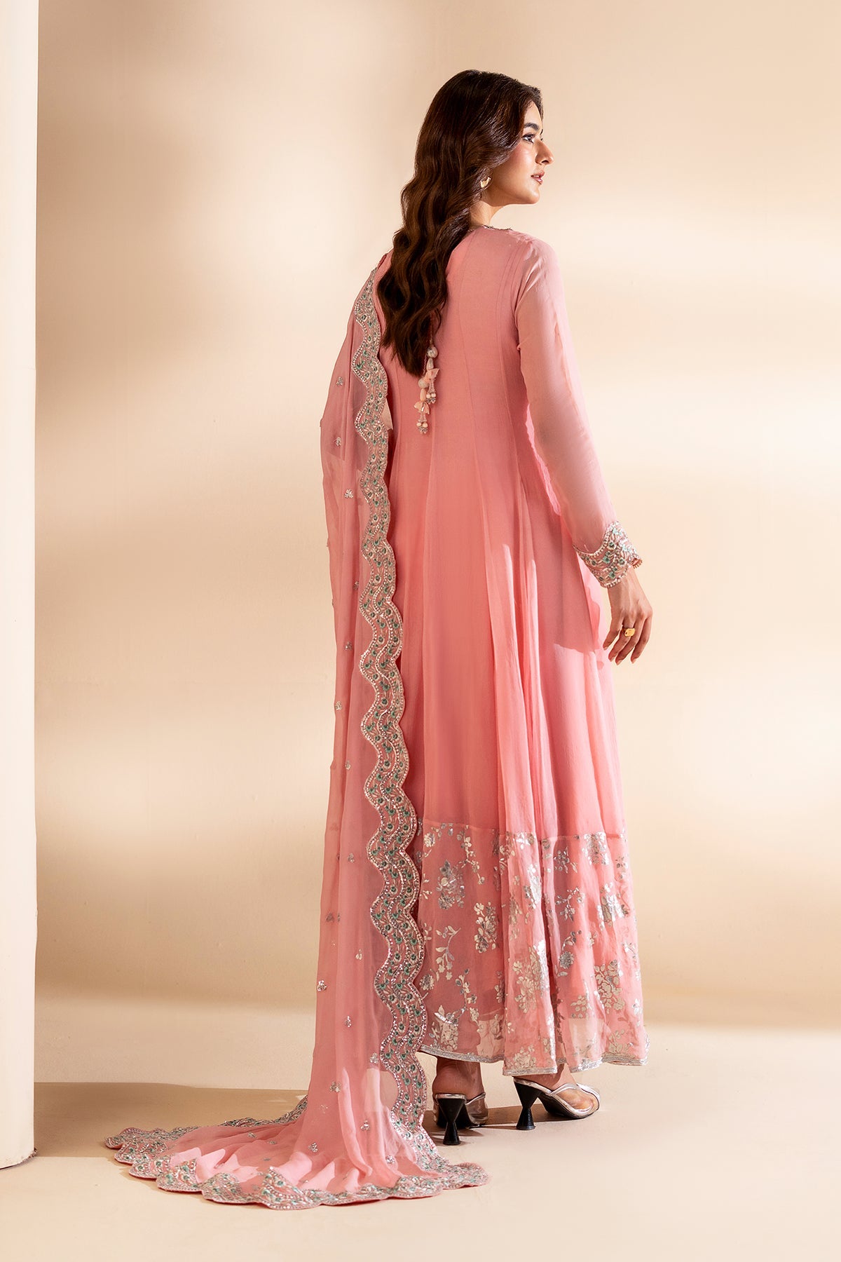 Charizma | Festive Pret | 3-PC Embroidered Chiffon CMA-6-417 - Formal Dress - available at Maria Faisal in UK and USA.