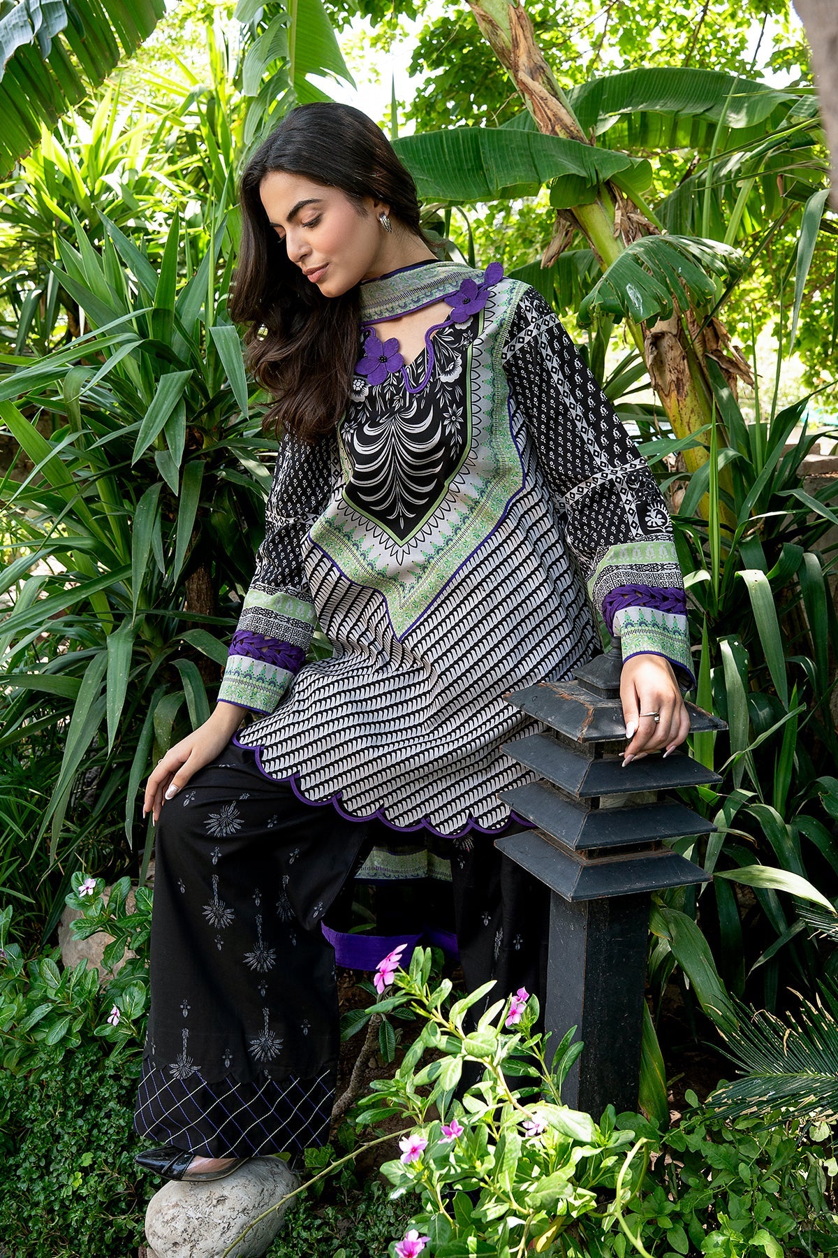 Charizma | C Print Lawn | CP6-24 - Luxury Dress - available at Maria Faisal in UK and USA.