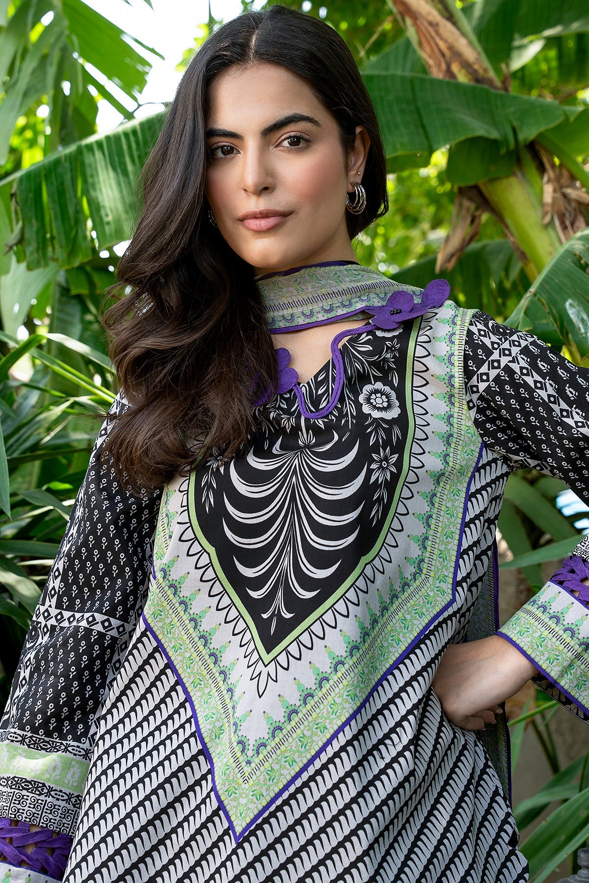 Charizma | C Print Lawn | CP6-24 - Luxury Dress - available at Maria Faisal in UK and USA.