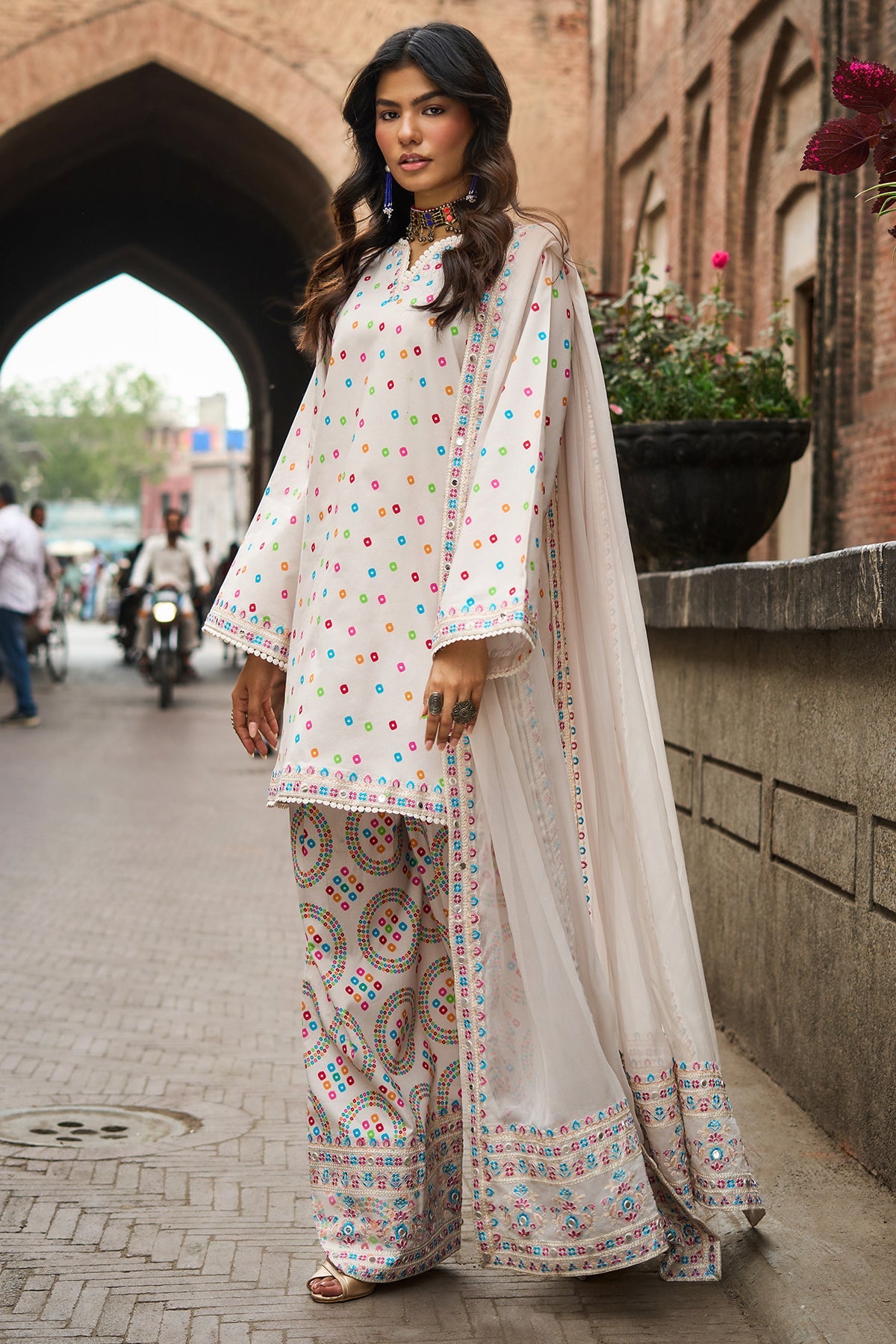 Charizma | Festive Edit | CNP-6-241 - Luxury Dress - available at Maria Faisal in UK and USA.