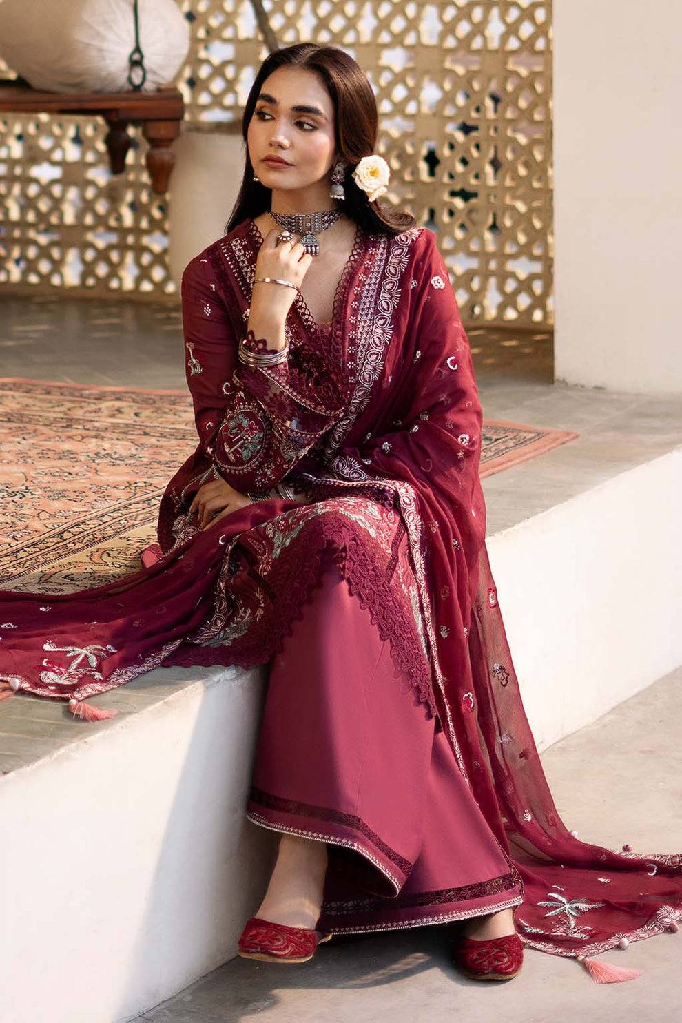 Zarposh | Sajni Lawn 25 | Nayirah by Maria Faisal - Registered Vendor of : Zarposh - type : Ladies Clothes - 100% original wedding dresses