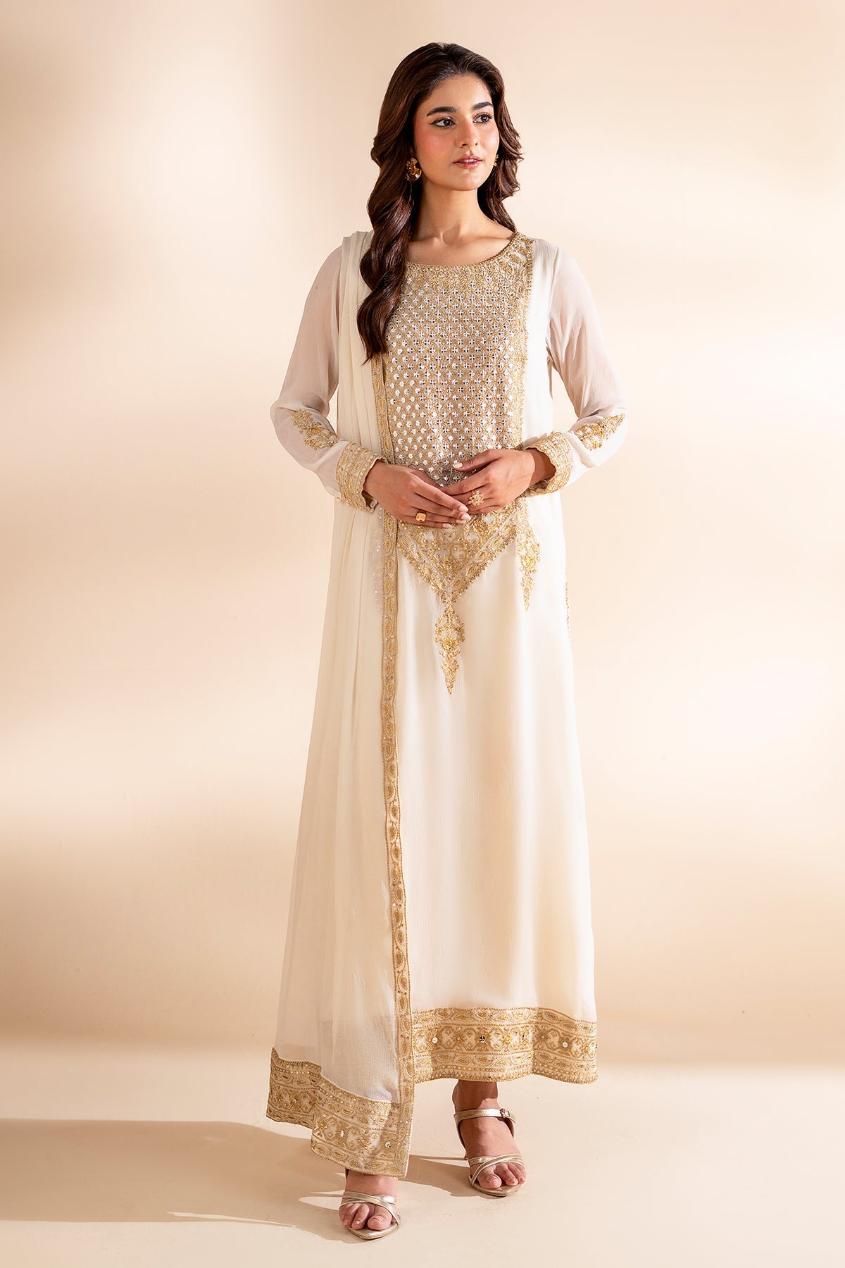 Charizma | Festive Pret | 3-PC Embroidered CMA-6-436 - Formal Dress - available at Maria Faisal in UK and USA.