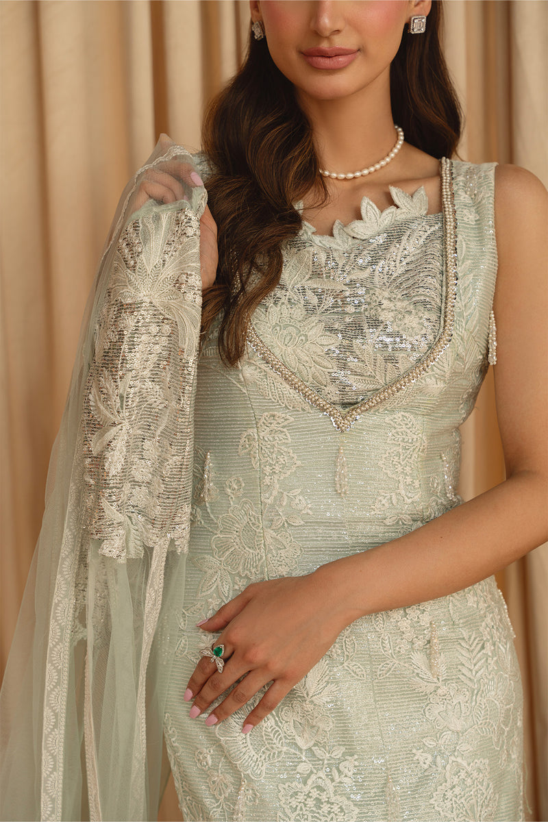 Mysie | Festive 26 | Irha - Luxury Dress - available at Maria Faisal in UK and USA.
