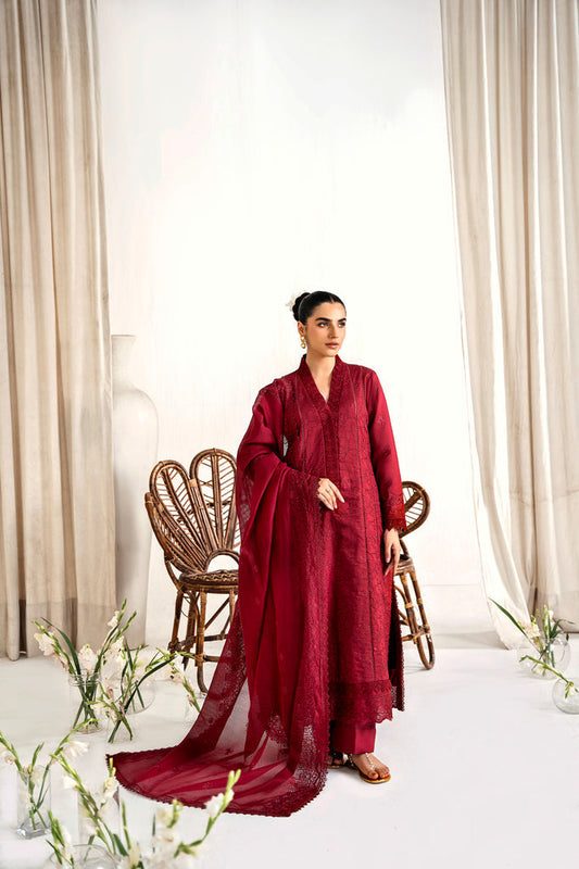 Florent | Festive Lawn 24 | FLF - 5 - Designer Dress with Intricate embroidery and embellishments. Shop elegent wedding dress at Maria Faisal.