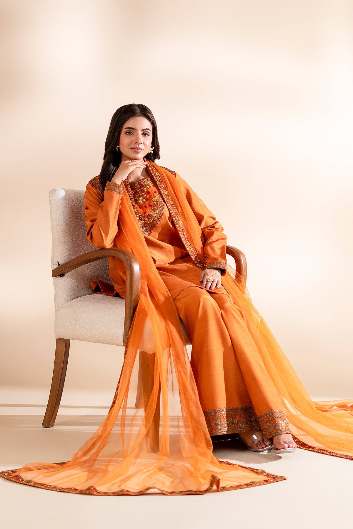 Charizma | Festive Pret | 3-PC Stitched Embroidered CMA-6-312 - Formal Dress - available at Maria Faisal in UK and USA.