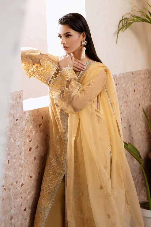 Zarposh | Elara Formals | Zard - Wedding Dress - Maria Faisal