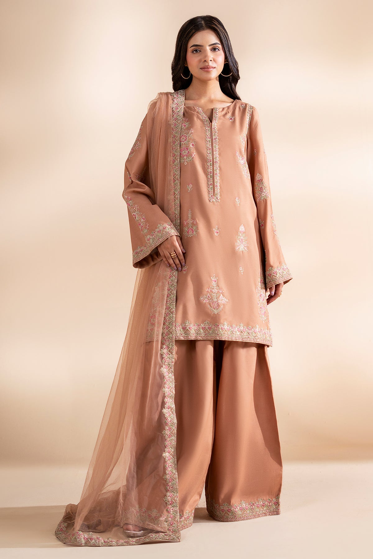 Charizma | Festive Pret | 3-PC Stitched Embroidered CMA-6-398 - Formal Dress - available at Maria Faisal in UK and USA.