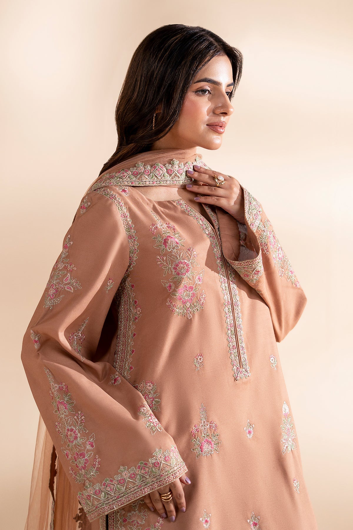Charizma | Festive Pret | 3-PC Stitched Embroidered CMA-6-398 - Formal Dress - available at Maria Faisal in UK and USA.
