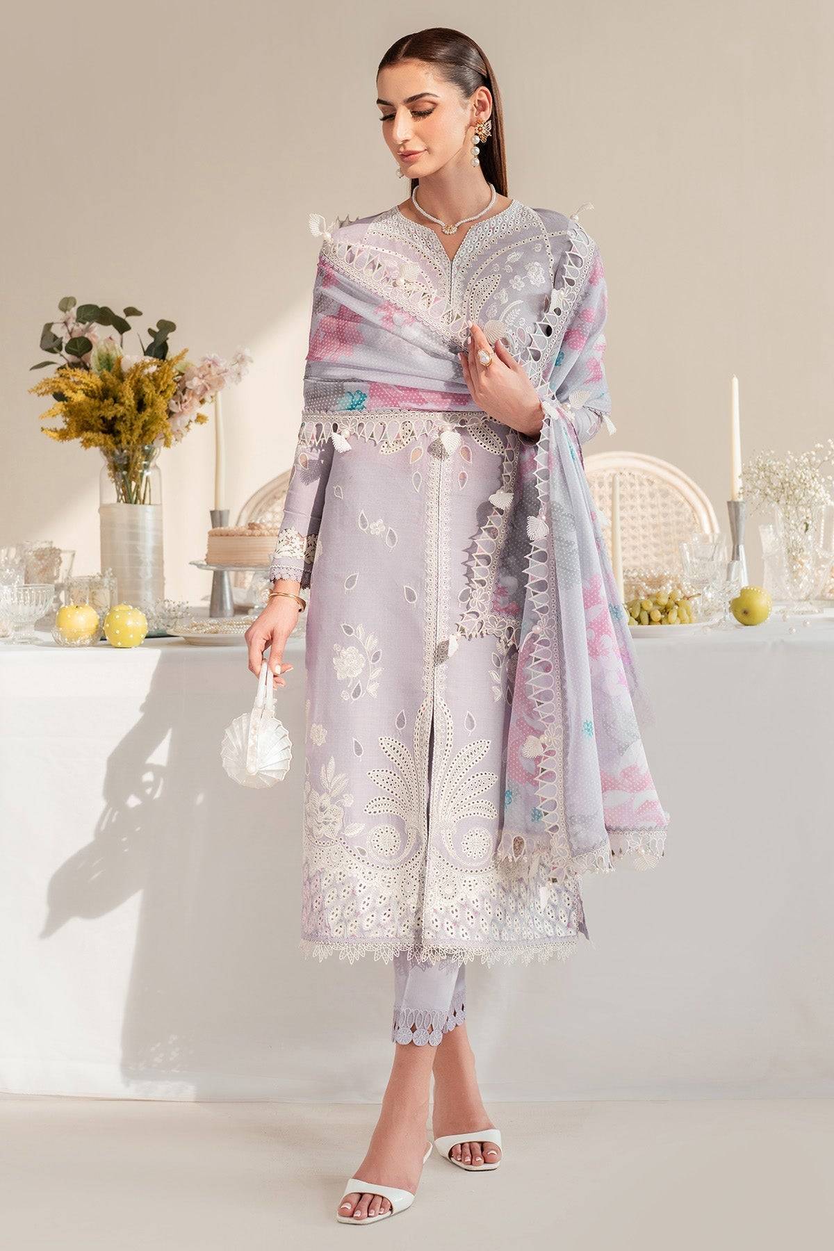 Jazmin | Iris Luxury Lawn 25 | IL'25-D06 by Maria Faisal - Registered Vendor of : Jazmin - type : Ladies Clothes - 100% original wedding dresses