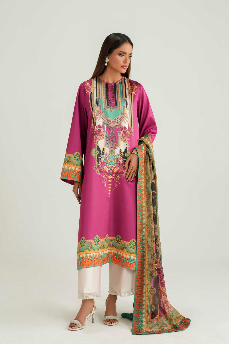 Akbar Aslam | Silk Pret | Solace - Luxury Dress - available at Maria Faisal in UK and USA.