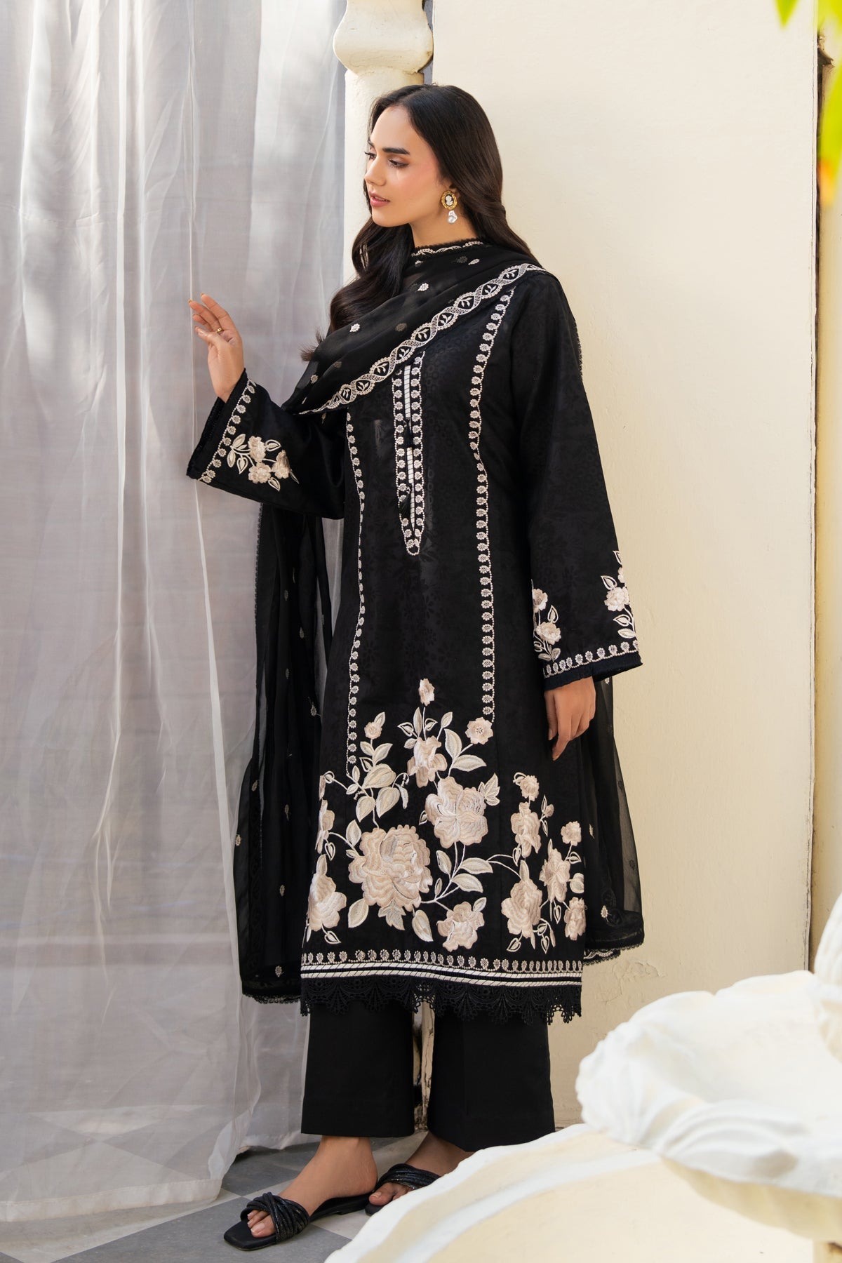 Xenia Formals | The Eid Edit | AMARIS - Casual Dress - available at Maria Faisal in UK and USA.