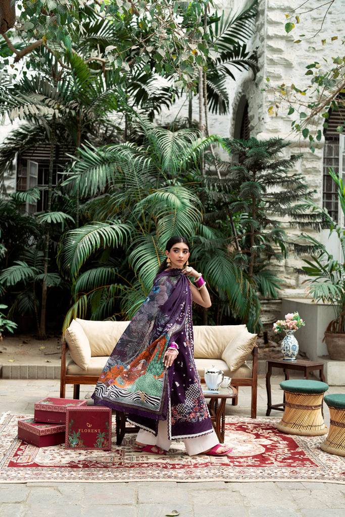 Florent | Eid Edits Luxury Lawn | FEE - 1A by Maria Faisal - Registered Vendor of : Florent - type : Ladies Clothes - 100% original wedding dresses