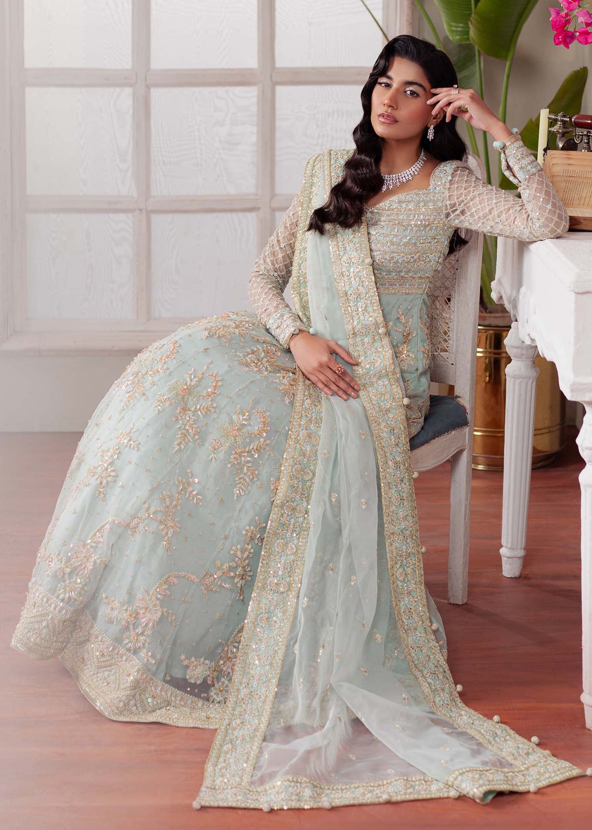 Dastoor | Airah Festive 25 | Majesty by Maria Faisal - Registered Vendor of : Dastoor - type : Ladies Clothes - 100% original wedding dresses