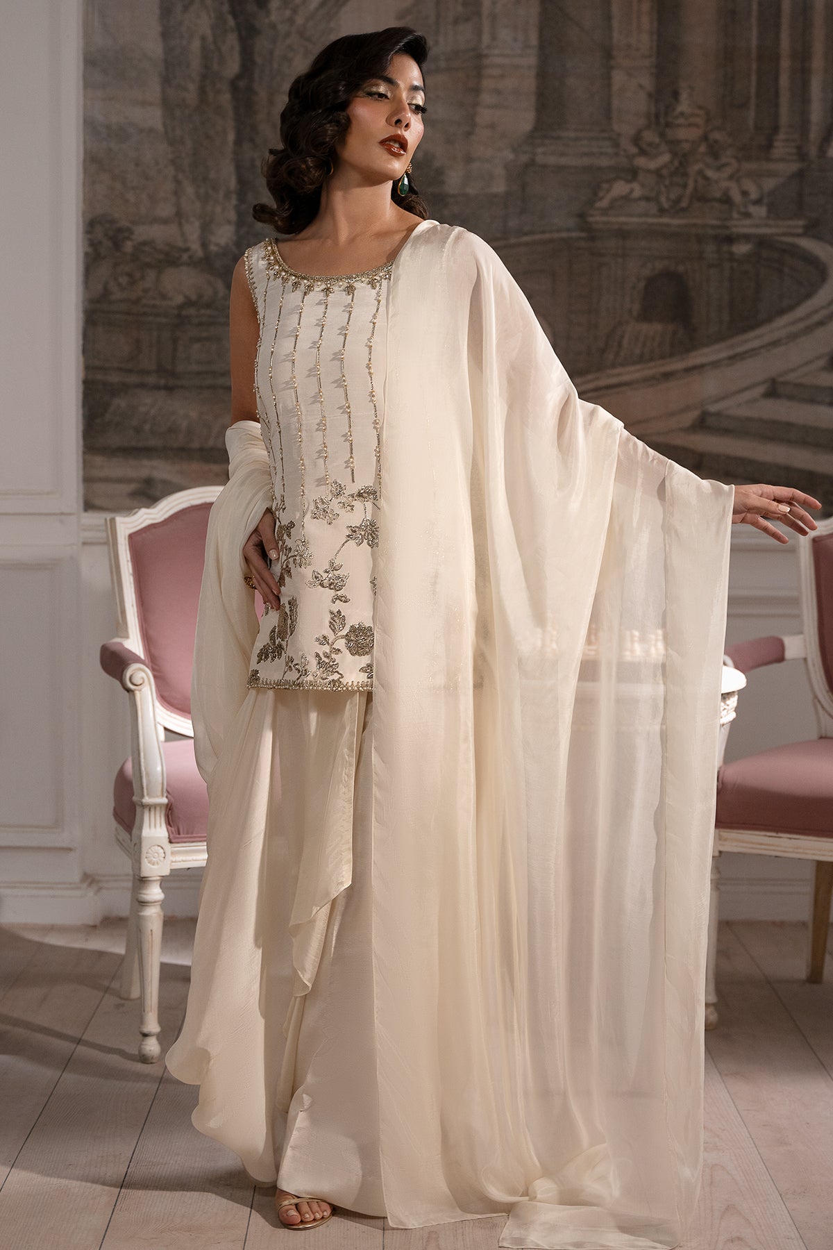Mina Kashif | Emilie Formals | Muse - Formal Dress - available at Maria Faisal in UK and USA.