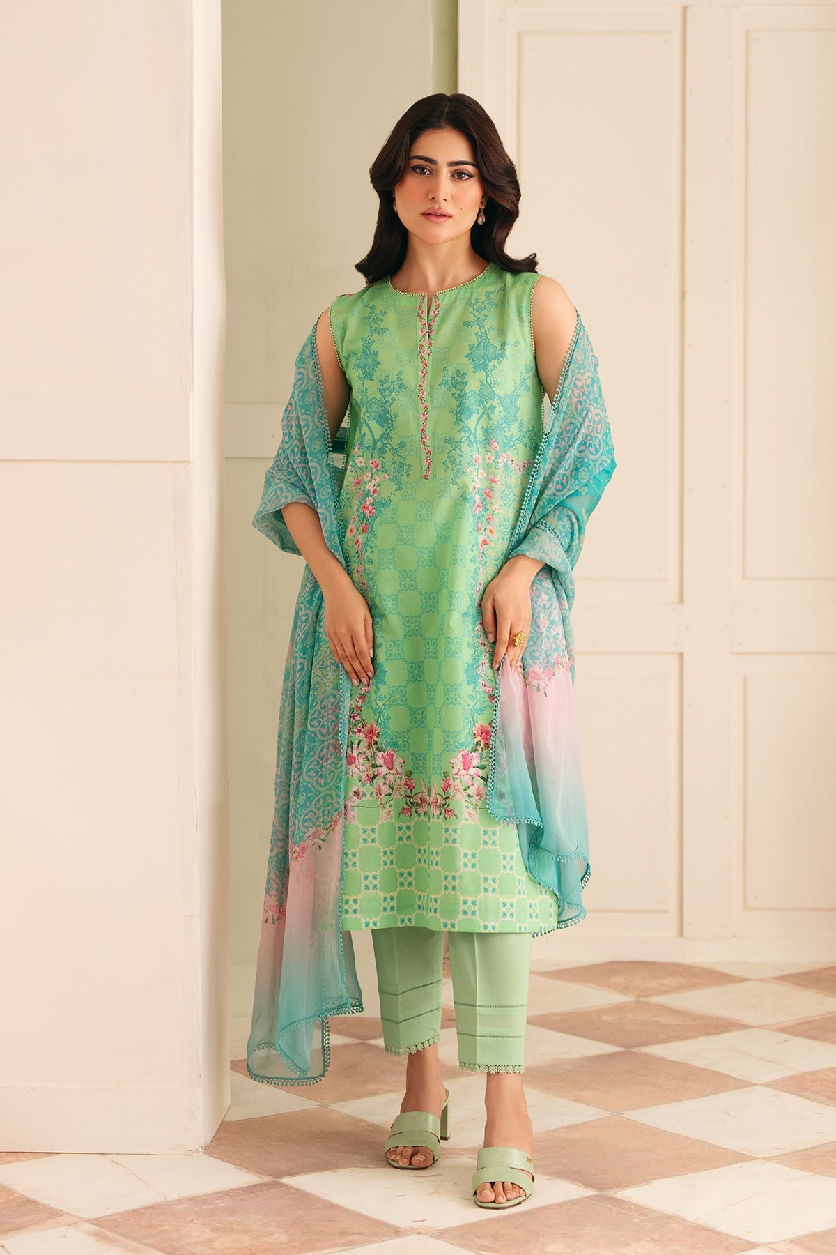 Sahar | Selene 25 | Seafoam Garden by Maria Faisal - Registered Vendor of : Sahar - type : Ladies Clothes - 100% original wedding dresses