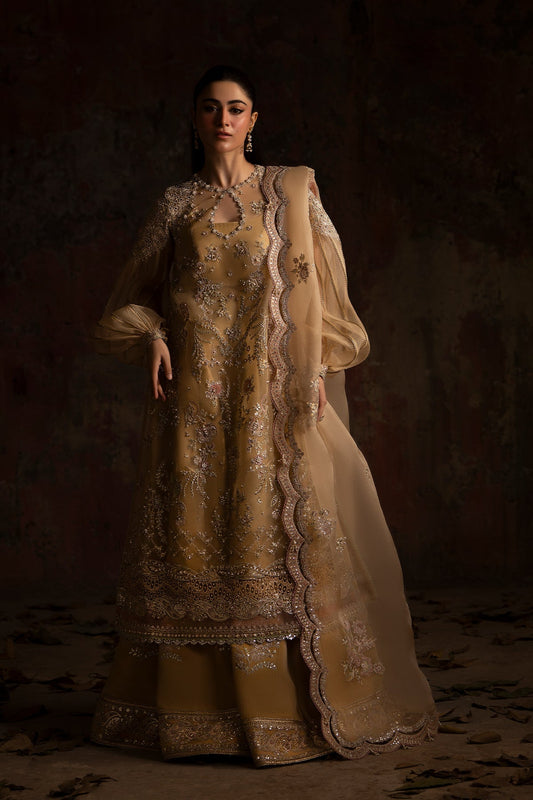 Nyra | Wedding Festive | Sunehri - Dress - available at Maria Faisal in UK and USA.