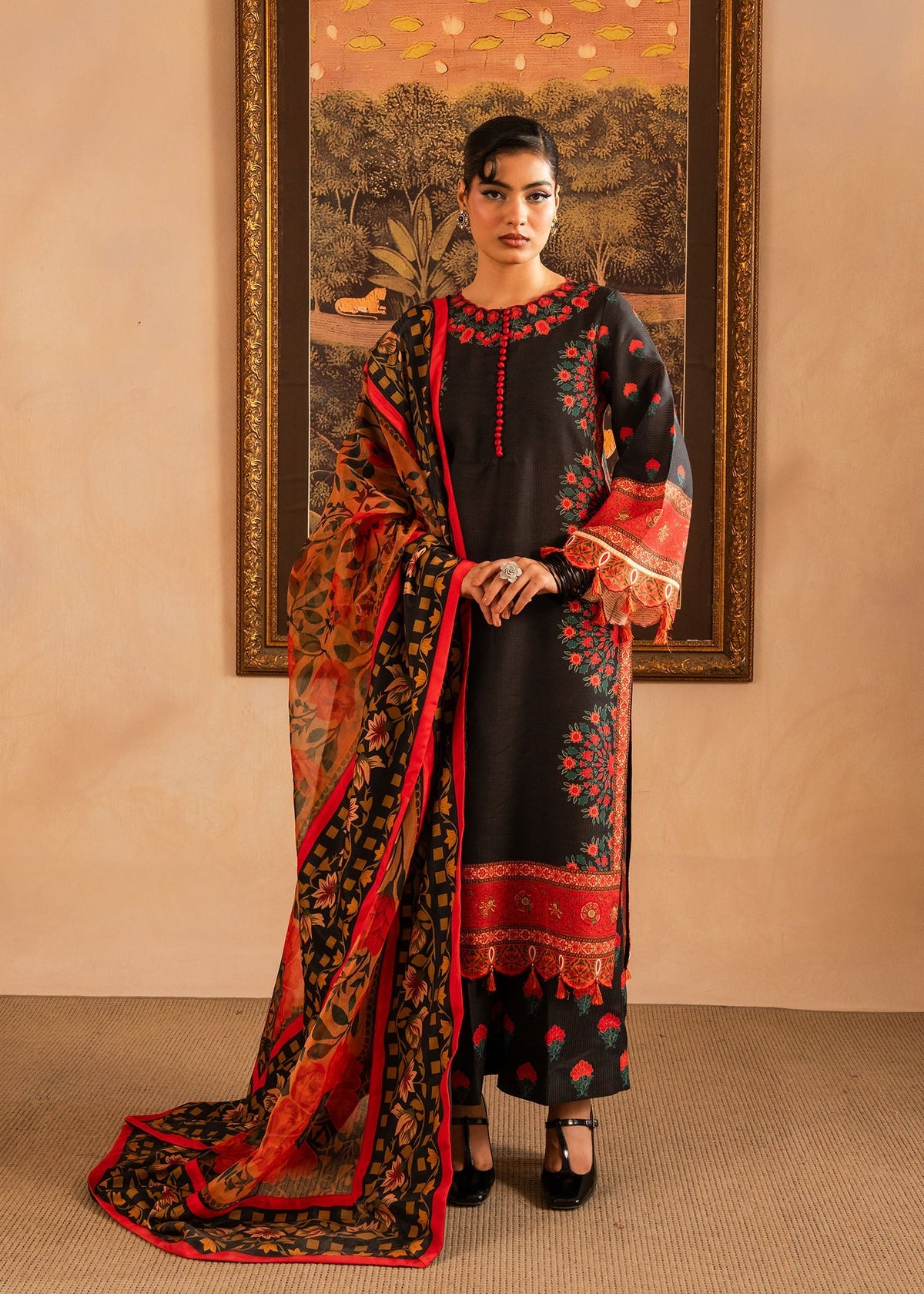 Maria Osama Khan | Retro Lawn 25 | Raila by Maria Faisal - Registered Vendor of : Maria Osama Khan - type : Ladies Clothes - 100% original wedding dresses