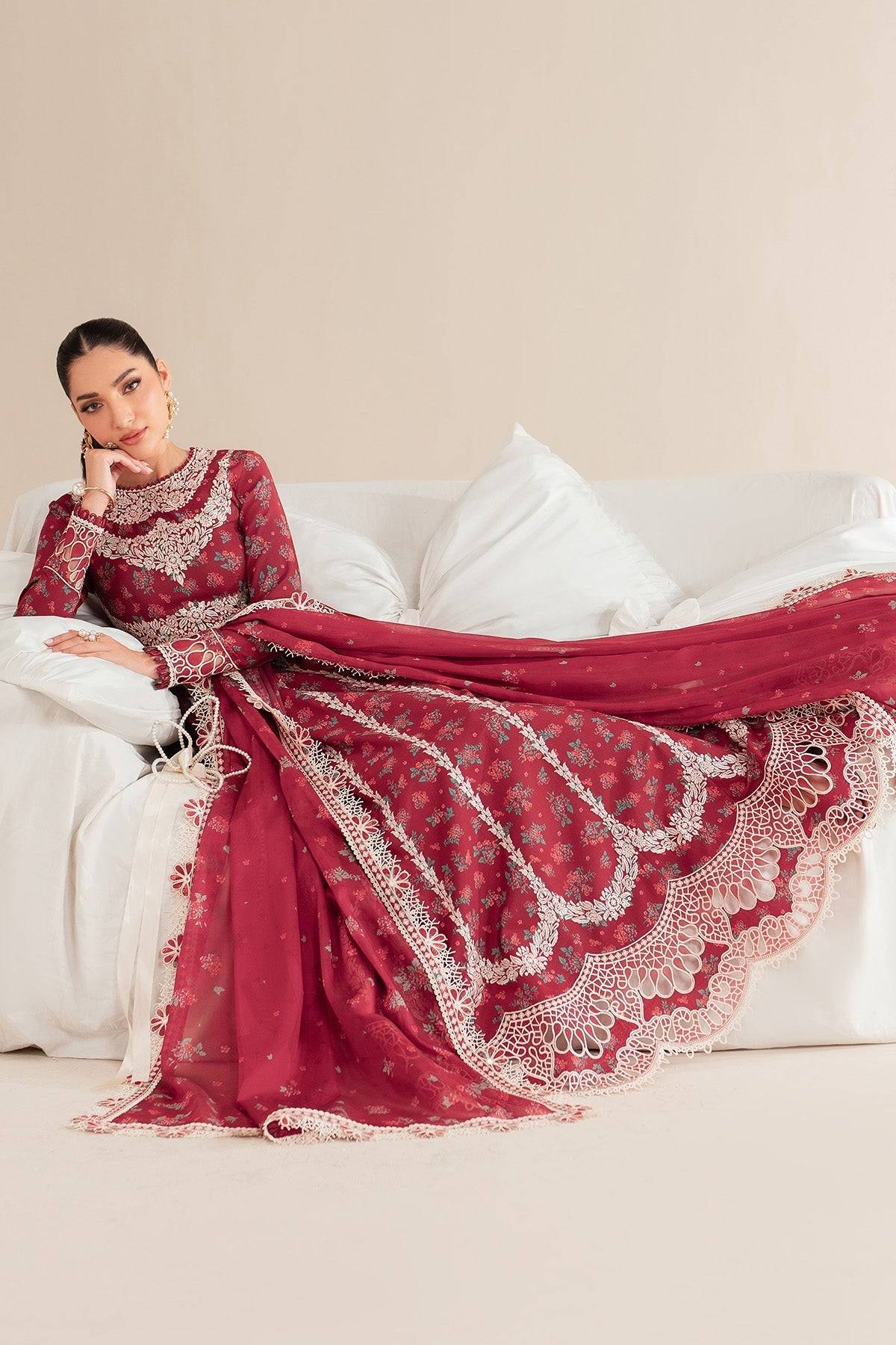 Jazmin | Iris Luxury Lawn 25 | IL'25-D08 by Maria Faisal - Registered Vendor of : Jazmin - type : Ladies Clothes - 100% original wedding dresses