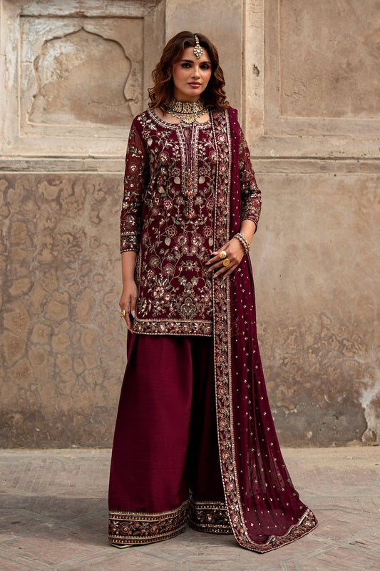 Charizma | Festive Pret  | CMA-6-211 - Dress - available at Maria Faisal in UK and USA.