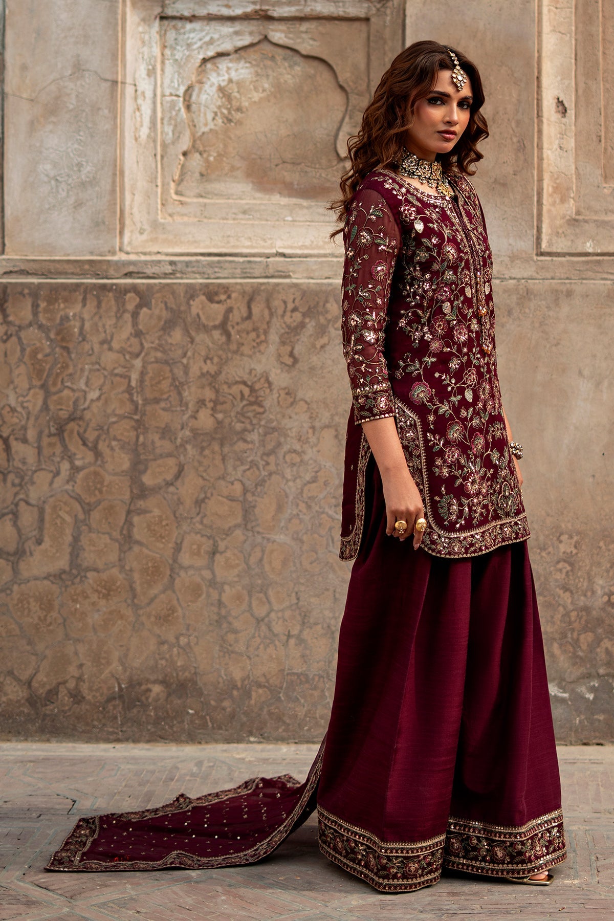 Charizma | Festive Pret  | CMA-6-211 - Dress - available at Maria Faisal in UK and USA.