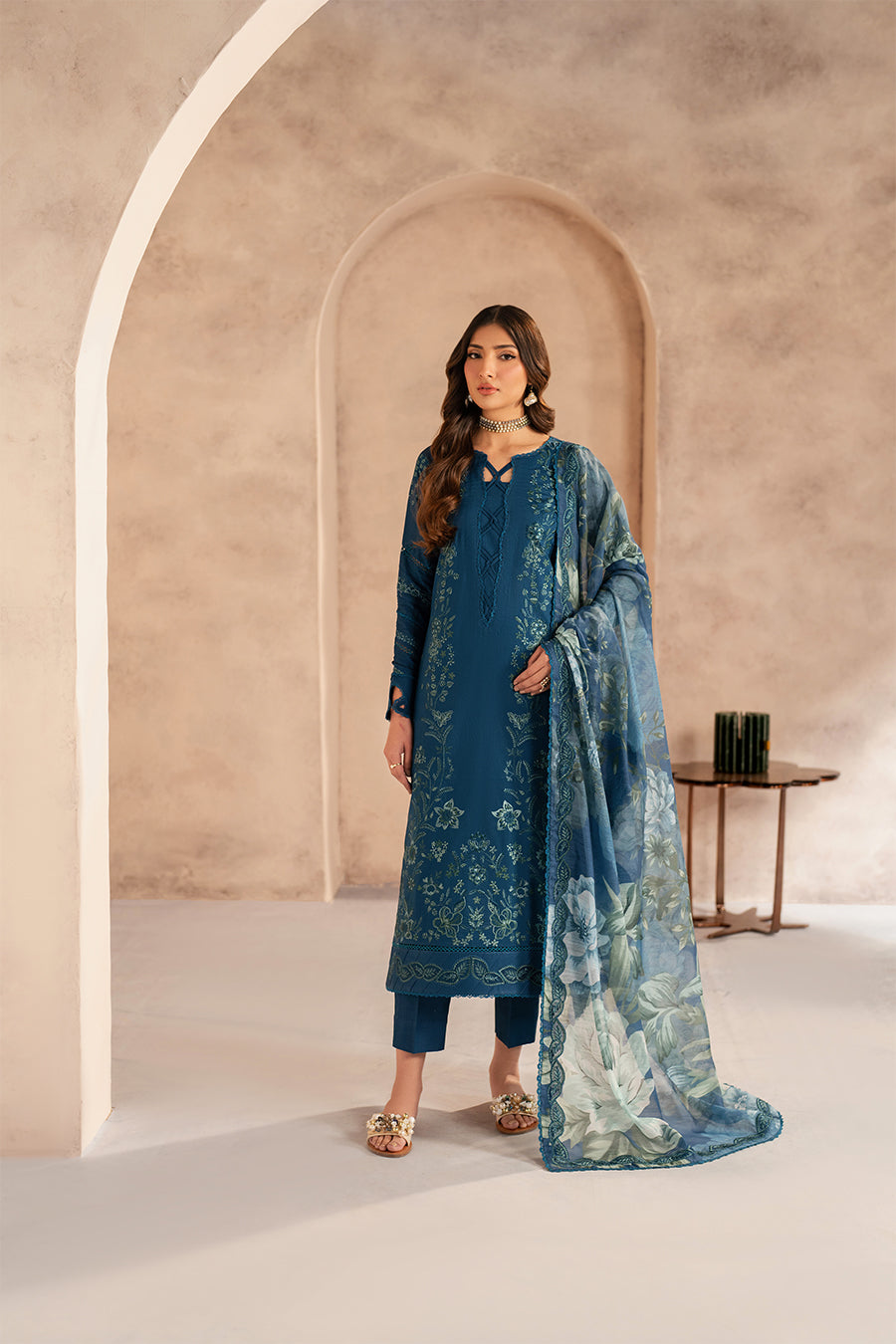 Zarif | Summer Lawn 25 | UNST-LWN-03 MEHMER by Maria Faisal - Registered Vendor of : Zarif - type : Ladies Clothes - 100% original wedding dresses