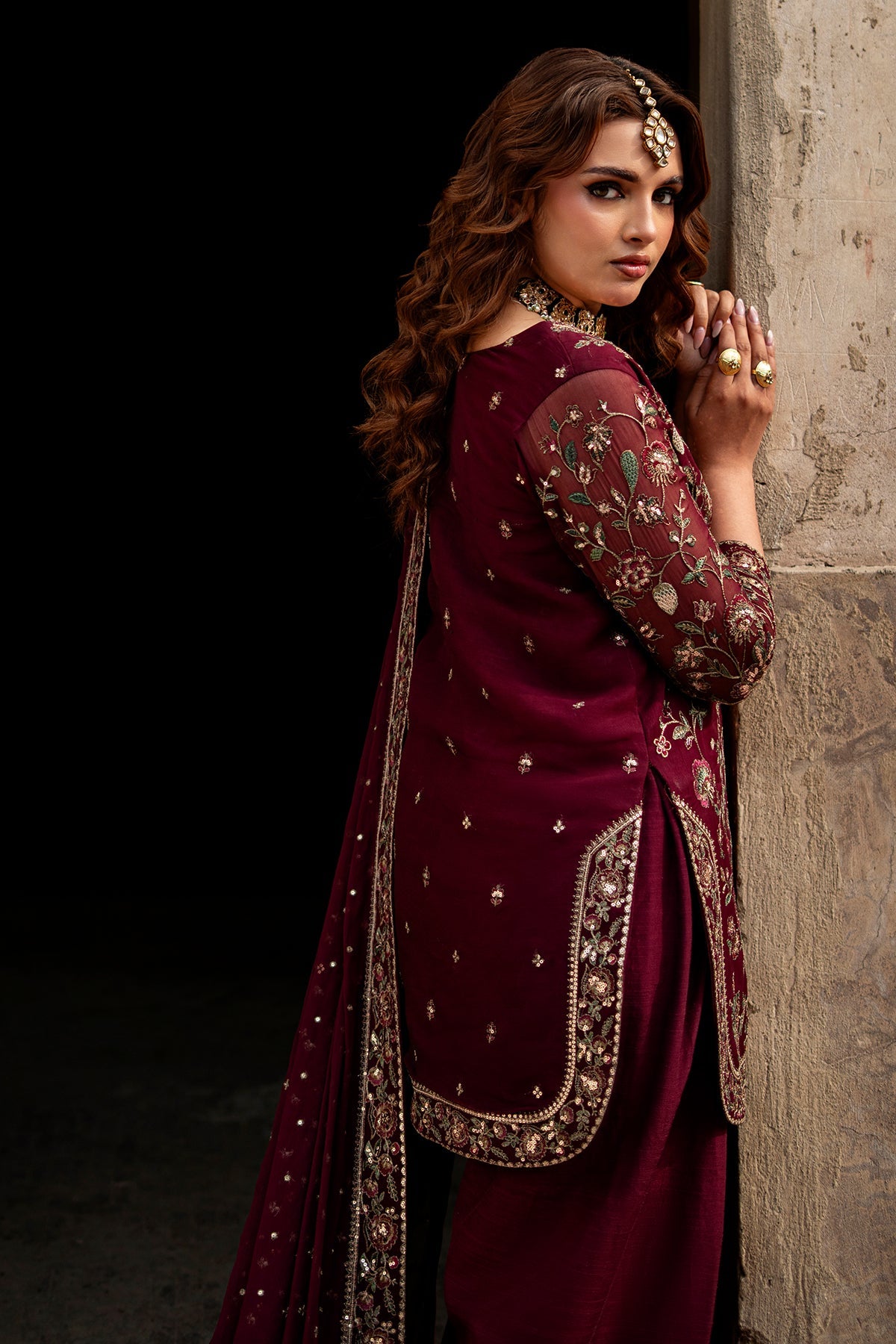 Charizma | Festive Pret  | CMA-6-211 - Dress - available at Maria Faisal in UK and USA.