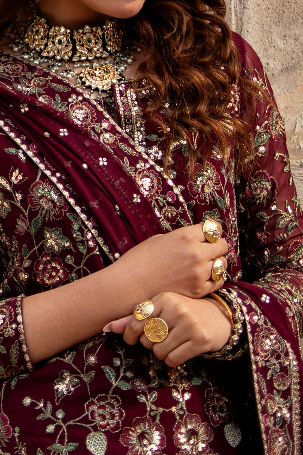 Charizma | Festive Pret  | CMA-6-211 - Dress - available at Maria Faisal in UK and USA.