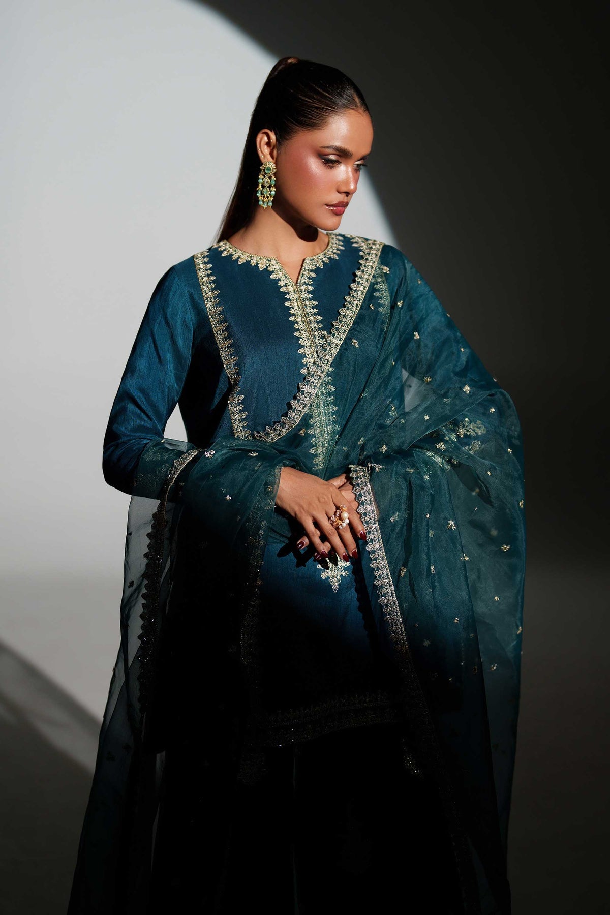 Akbar Aslam | Formal Pret | Naranj - Formal Dress - available at Maria Faisal in UK and USA.