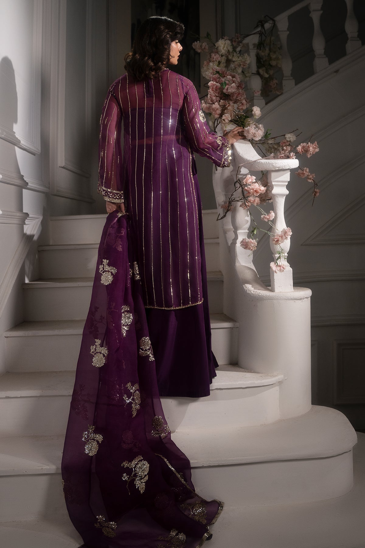 Mina Kashif | Emilie Formals | Marie - Formal Dress - available at Maria Faisal in UK and USA.