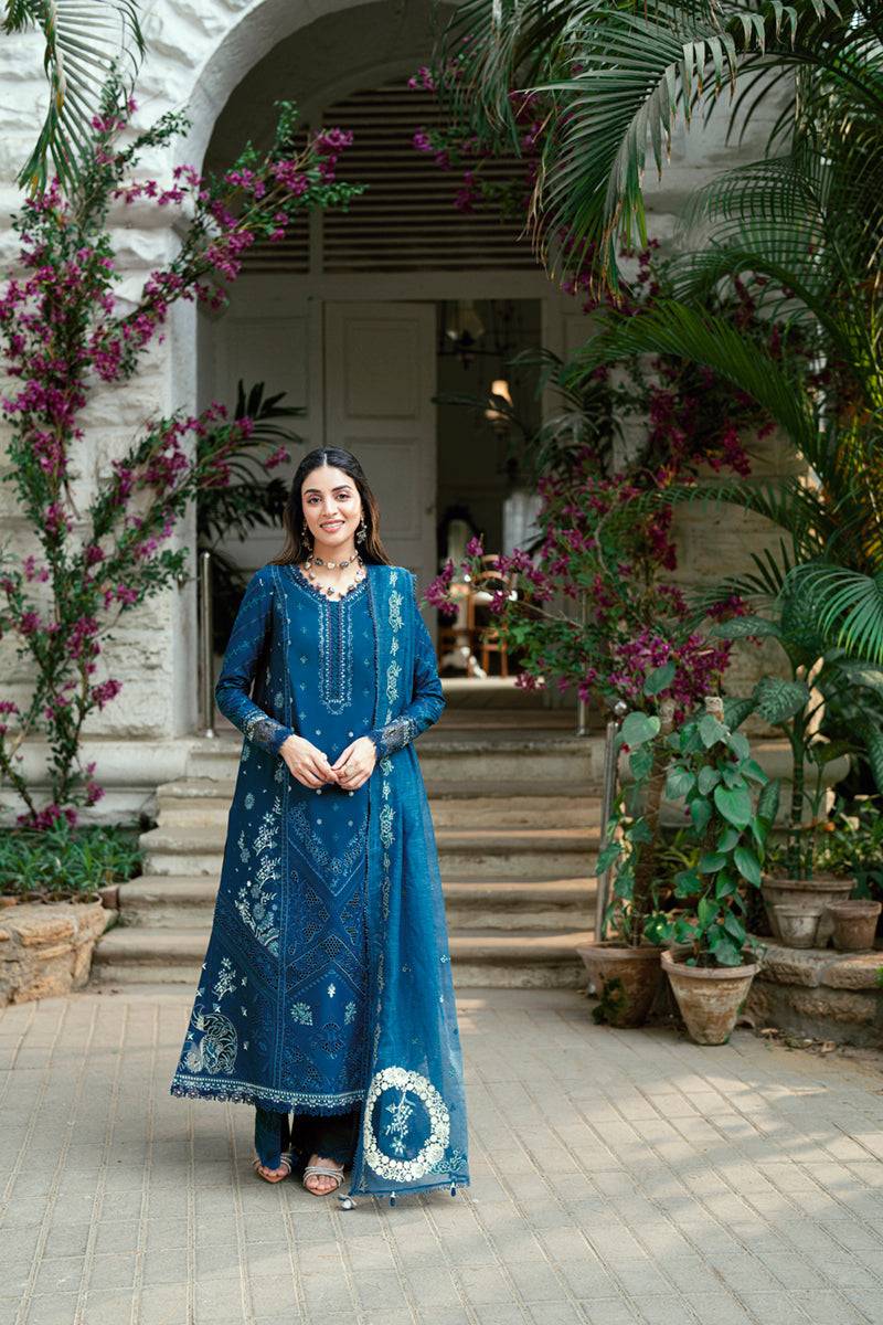 Qalamkar | Luxury Lawn Eid Edit | SB-11 Noray by Maria Faisal - Registered Vendor of : Qalamkar - type : Ladies Clothes - 100% original wedding dresses