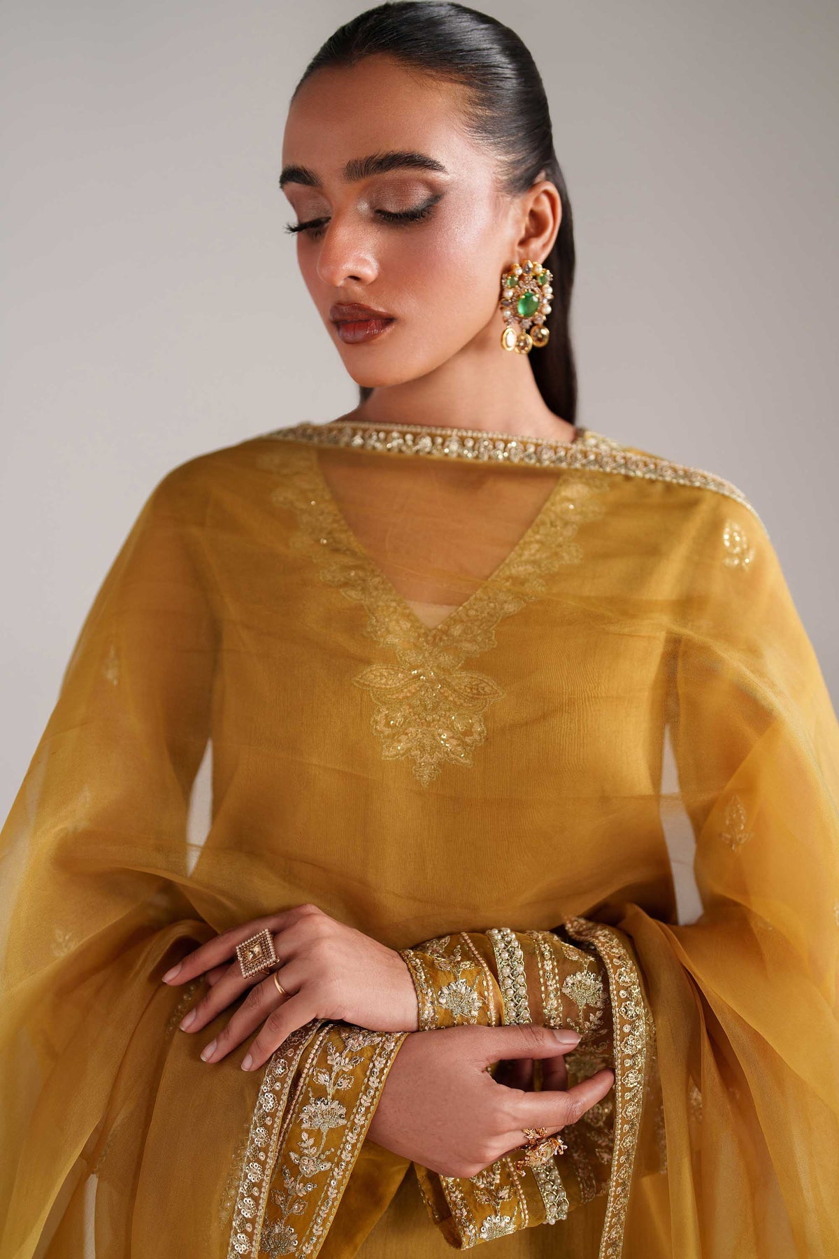 Akbar Aslam | Formal Pret | Paree - Formal Dress - available at Maria Faisal in UK and USA.