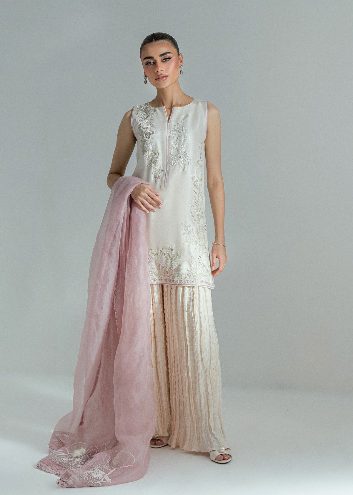 Umsha | Soiree De Rose | Ivory Ember - Ladies Clothes - Maria Faisal