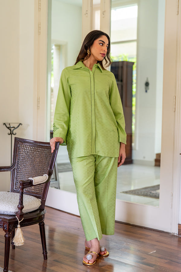 Sahar | Pre Essential Emb Edit | Celadon bliss - Ladies Clothes - Maria Faisal