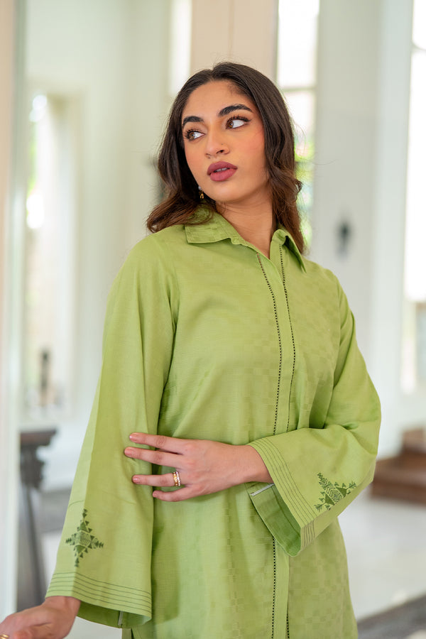 Sahar | Pre Essential Emb Edit | Celadon bliss - Ladies Clothes - Maria Faisal