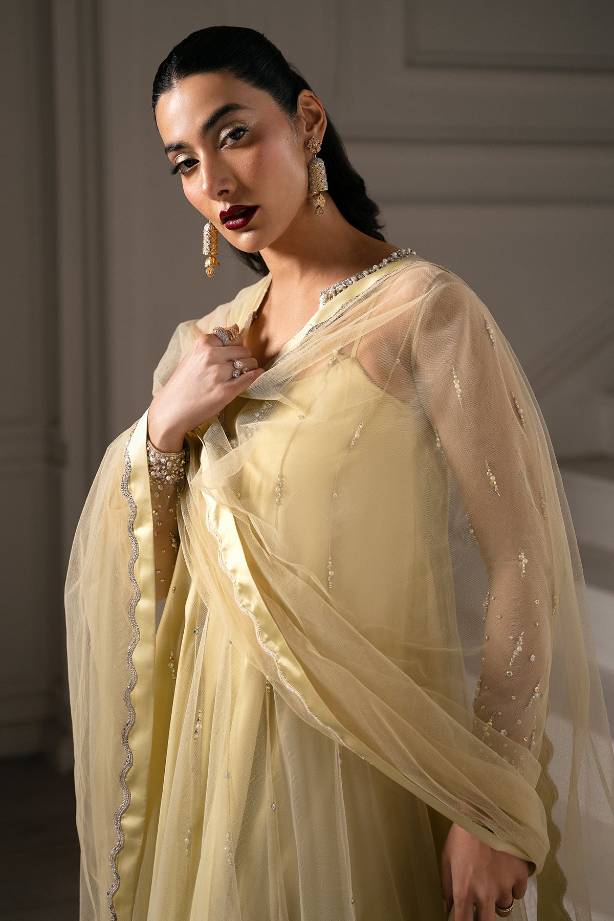 Mina Kashif | Emilie Formals | Julia - Formal Dress - available at Maria Faisal in UK and USA.